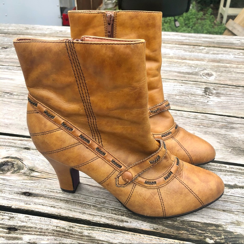 Bobbi Blu retro leather booties women’s 10 M